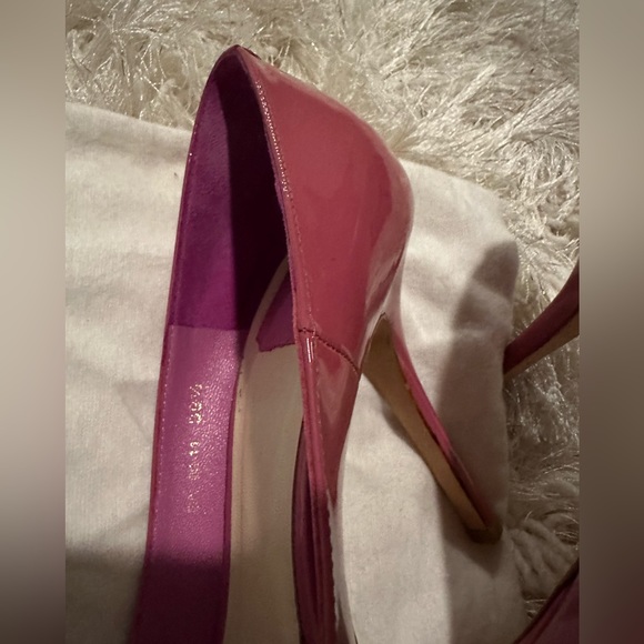 Dior Pink Patent Leather Peep Toe Pumps Size 39.5 - Picture 4 of 8